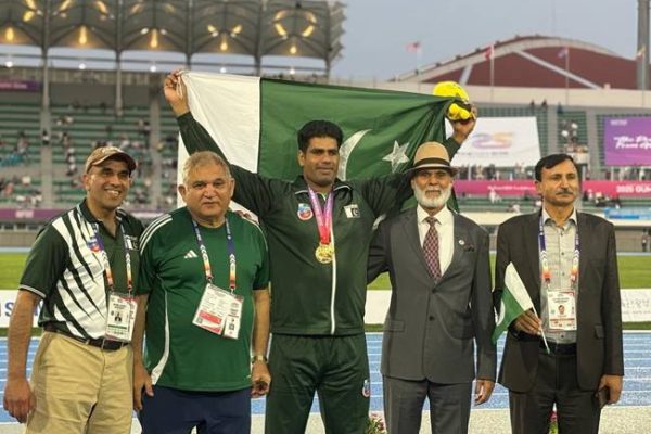 Arshad Nadeem wins gold at Asian Athletics Championships