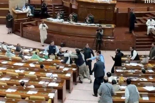 Ugly scenes in Punjab Assembly as lawmakers fight